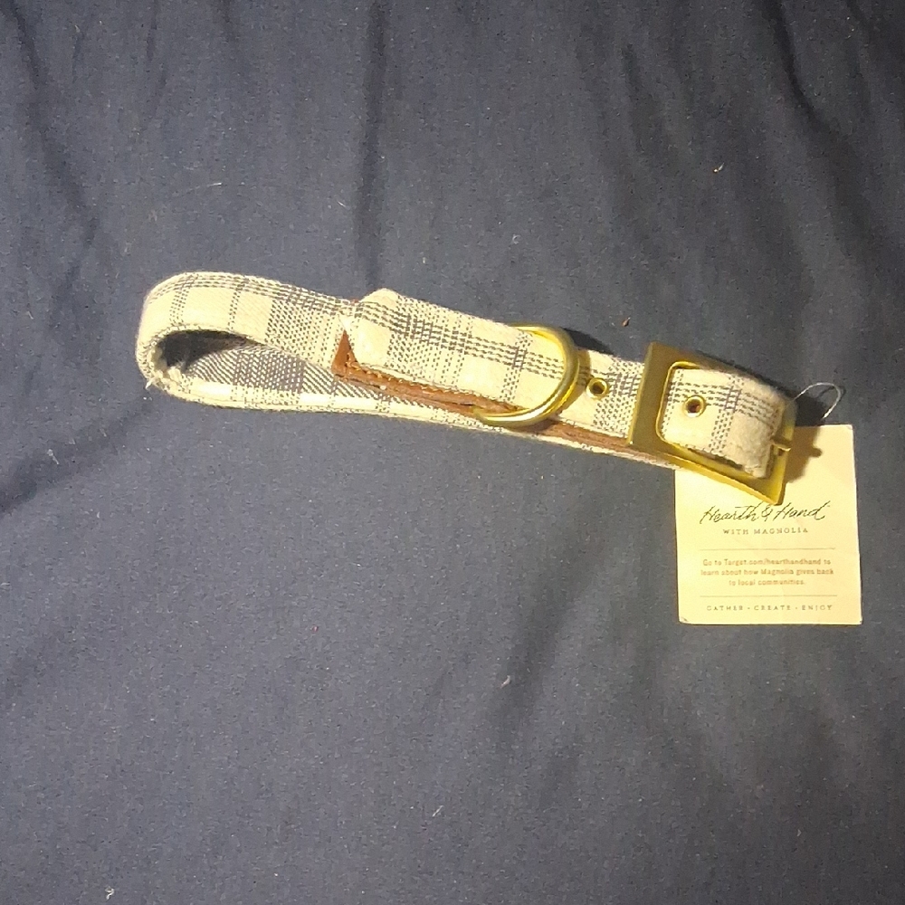 Target Gray Plaid Pet Collar